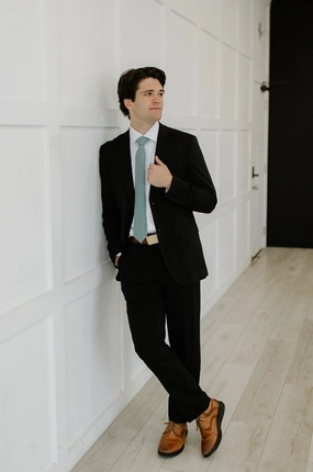 Quality craftsmanship Smart Casual Wear Legacy Suit Black