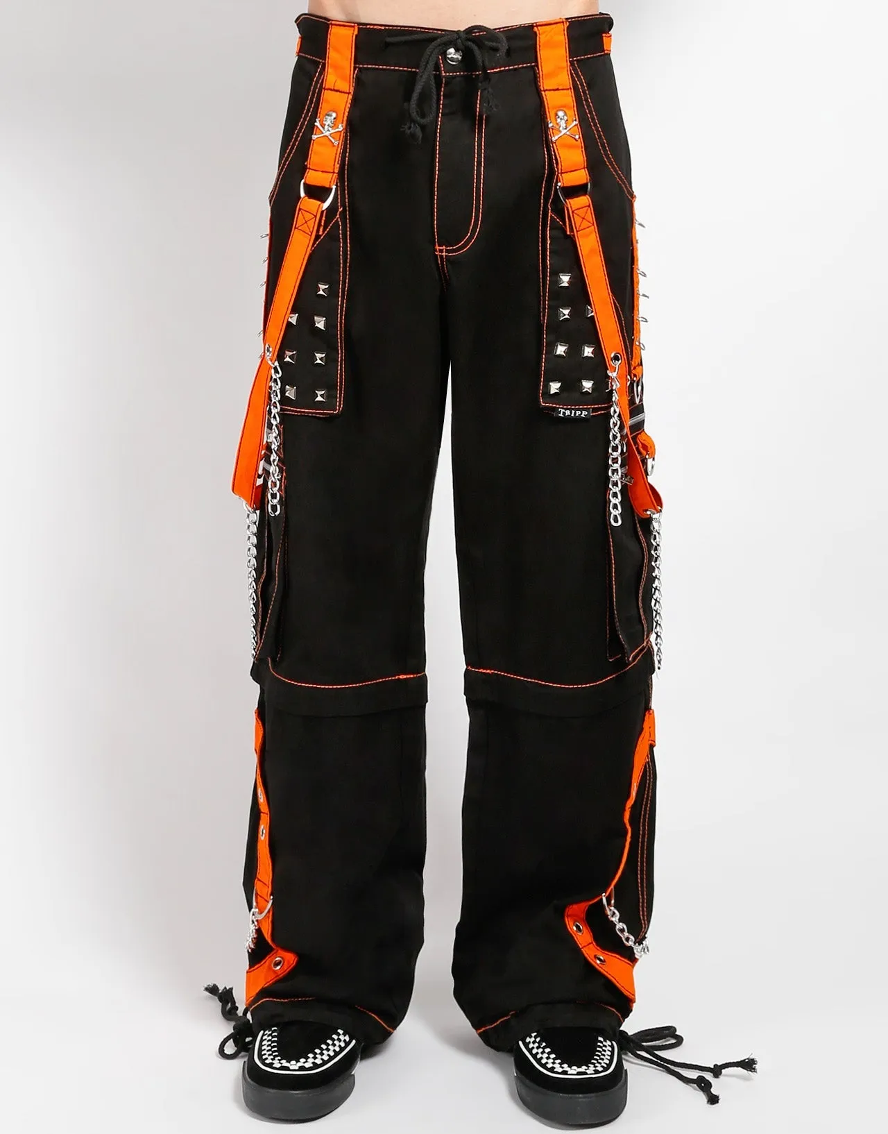 Quick Access Zippers STEP CHAIN PANT ORANGE
