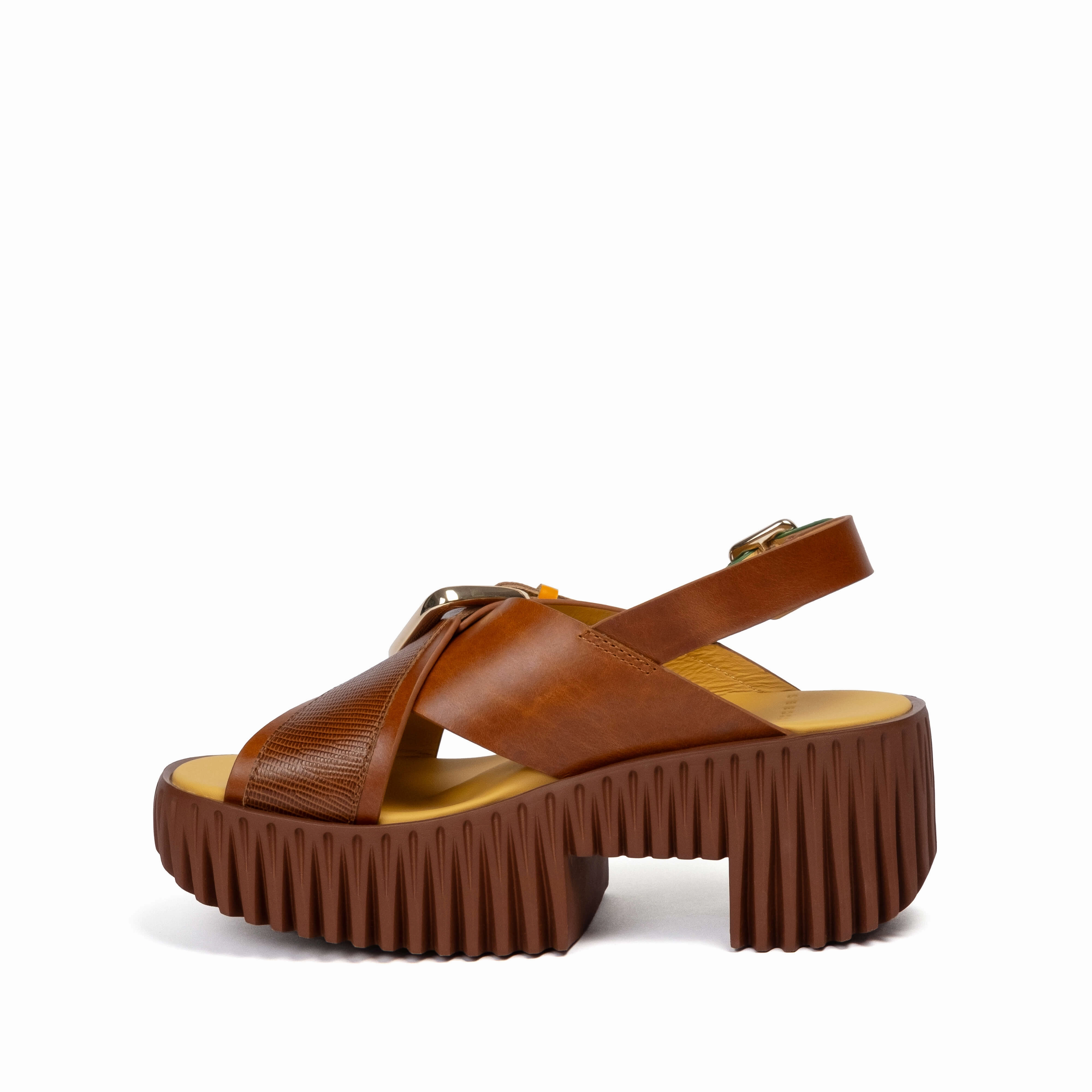 PLIA JUNO BROWN Playful Step Casual Flats