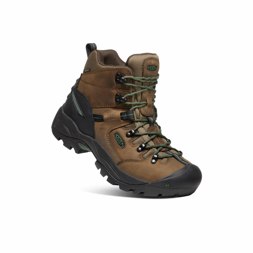 Men's Pittsburgh Energy 6" Waterproof Boot (Soft Toe)  |  Cascade Brown/Greener Pastures Seamless Comfort Trail Exploration Reliable Performance