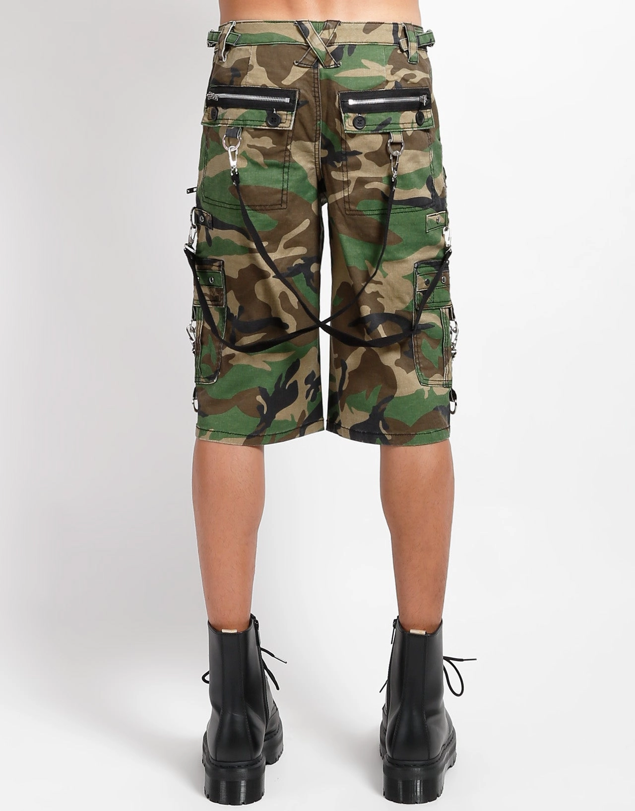 ReflectiveAccents PUNK SHORT GREEN CAMO