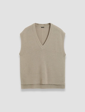 Open Cashmere Vest Moisture Wicking Texture