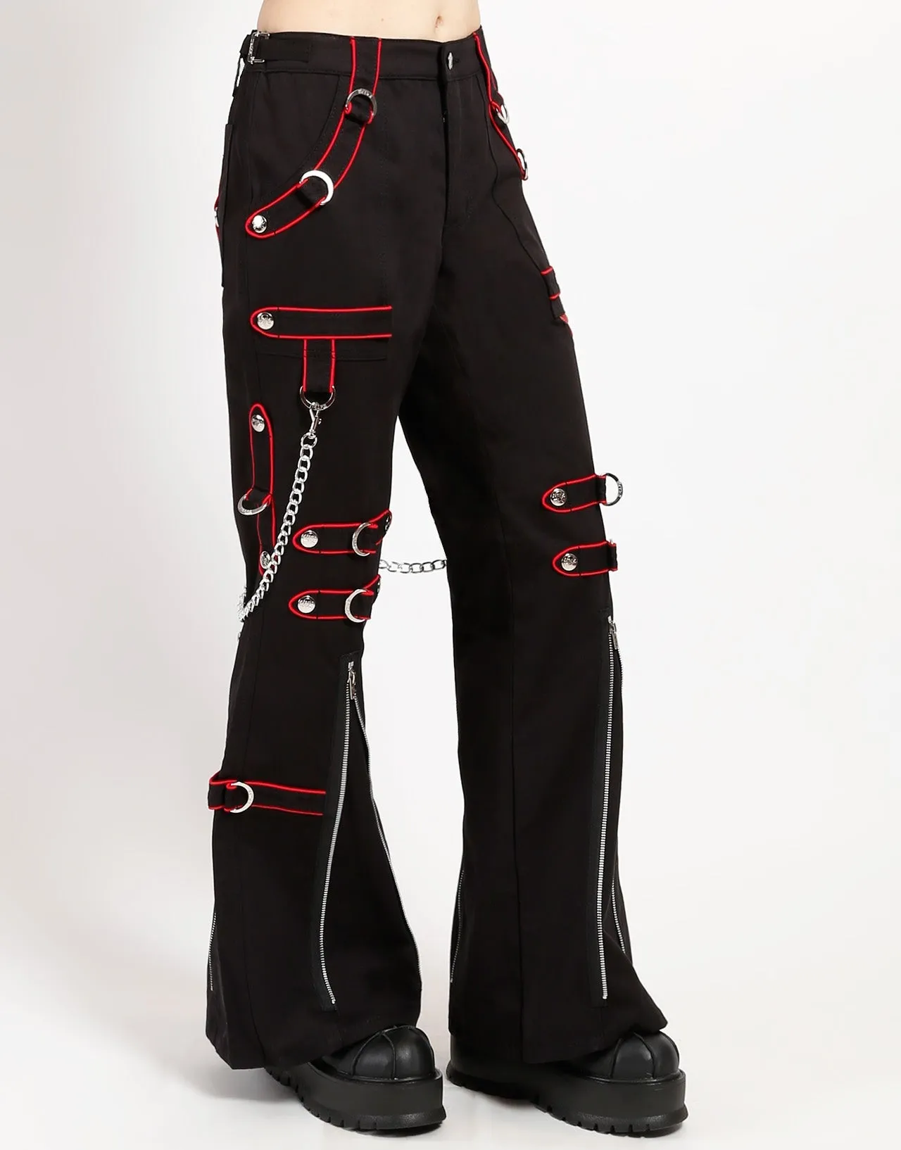 BAND DARK STREET PANT RED Casual Performance Wear Low Profile Waistband