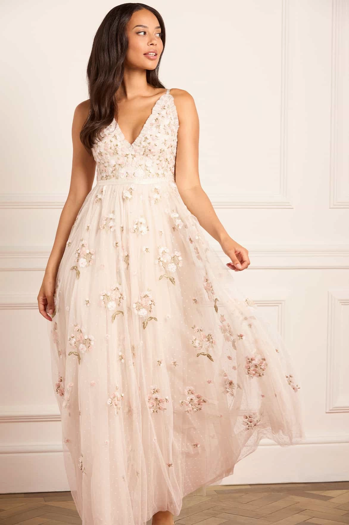 Sleek Silhouette Posy Cami Gown