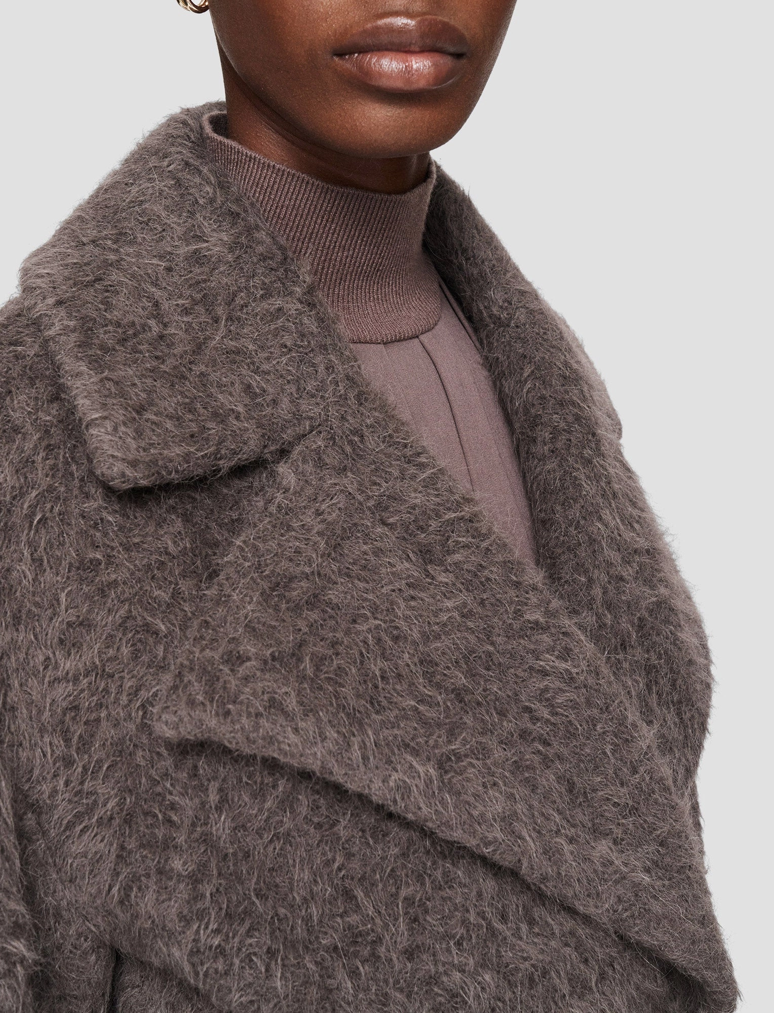 Bonded Zippers Spring Layer Alpaca Blanket Chalon Coat