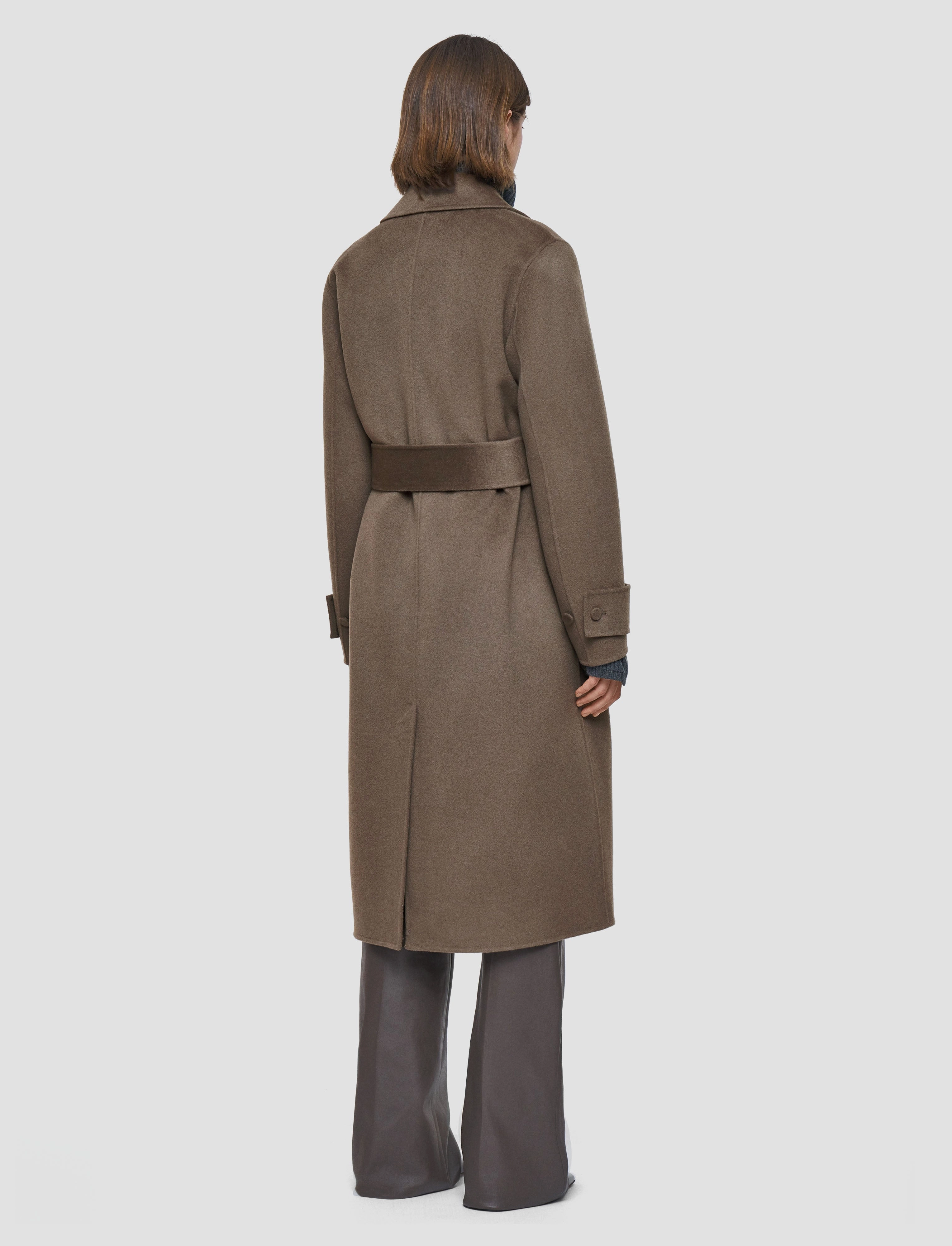 Elastic cuffs Arline Double Face Cashmere Coat