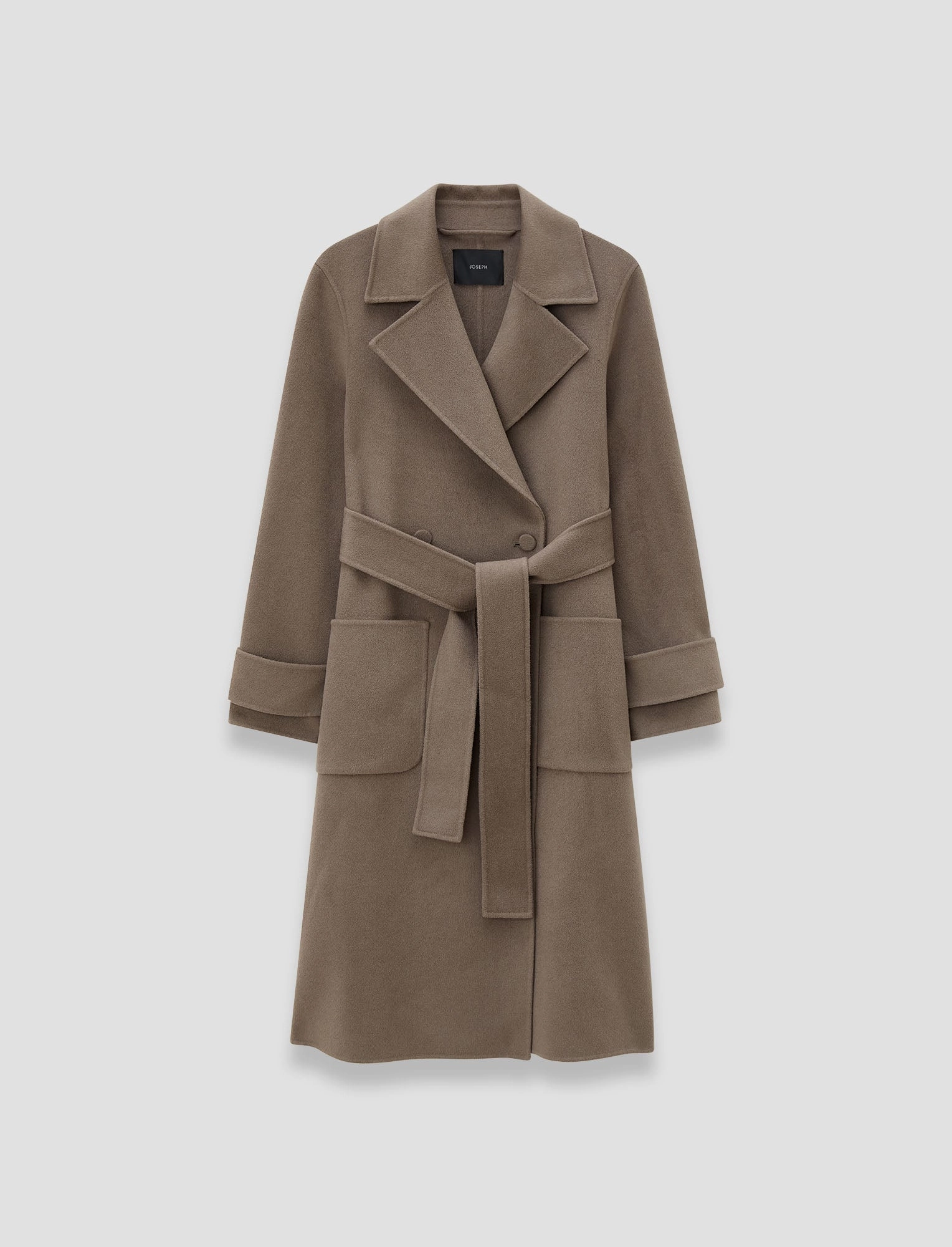 Arline Double Face Cashmere Coat Frictionless Inner Layer High Density Weave
