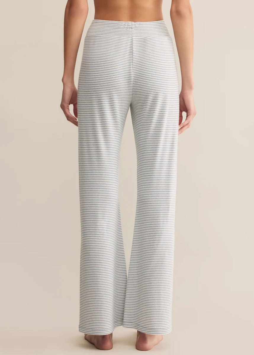 Minimal Style In The Clouds Stripe Pant - Light Denim