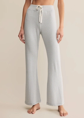 Slim Wear Design In The Clouds Stripe Pant - Light Denim