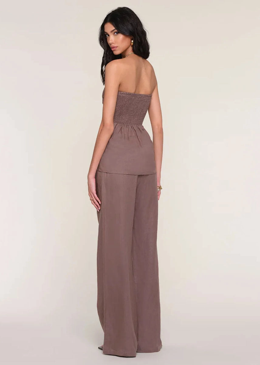 Comfy Fit Soft Cotton Corinne Top - Driftwood