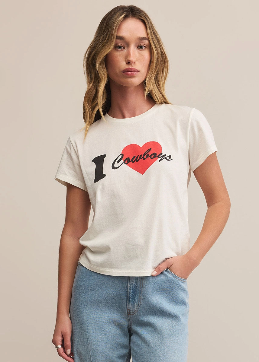 CushionedSupport Cowboys Tourist Tee - Sea Salt