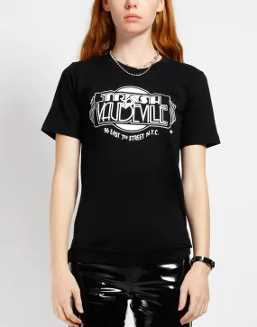 Youth Trash & Vaudeville Logo T-Shirt Black/White HighThreadCount