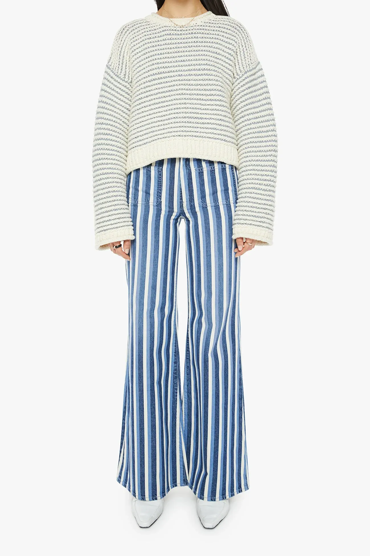 The Bell Sleeve Jumper Roll Sophisticated Knit Drop Shoulder