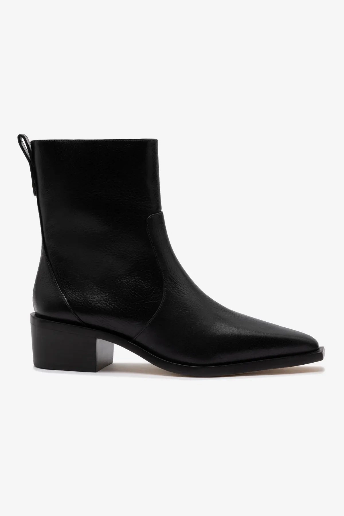 Florencia Low Boot In Black Leather Breathable Cold Weather Commuter