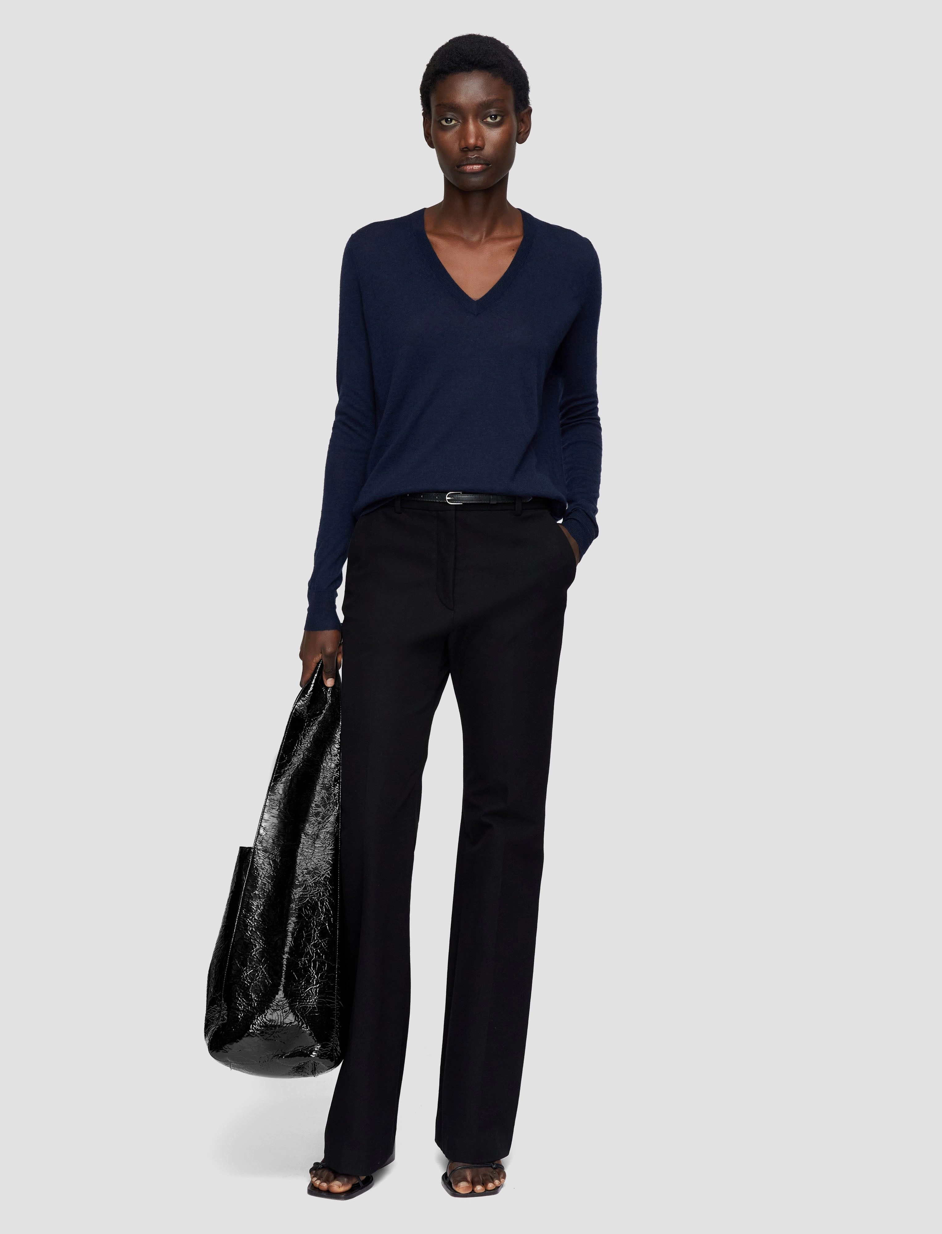 Cashair V Neck Jumper Grab And Go