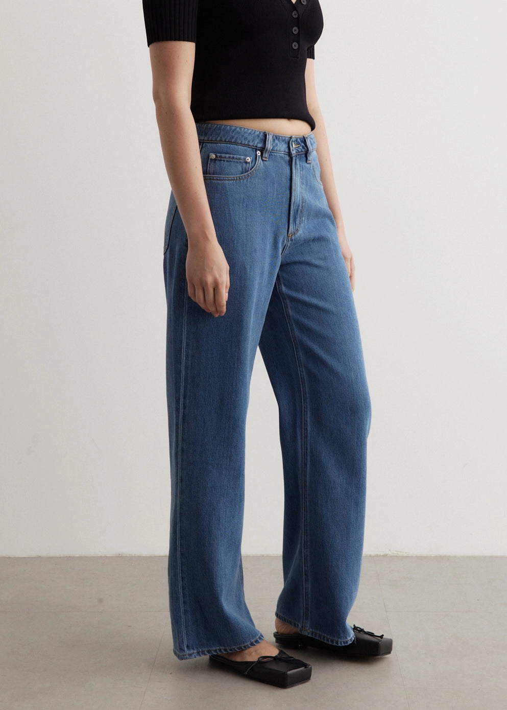 Daywear Fit Crash Wide Leg Jeans