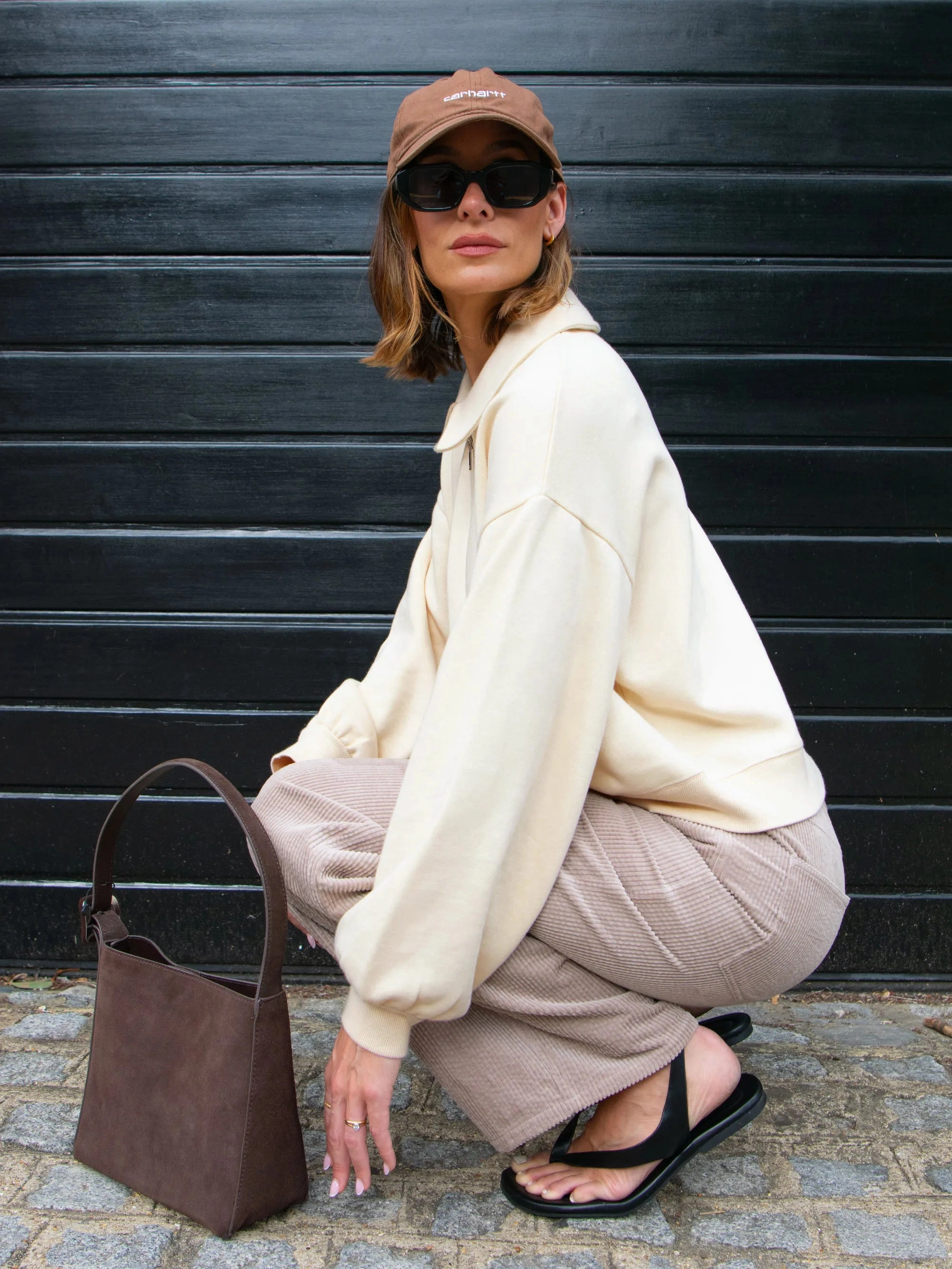 Stylish Layer Cream Sweatshirt Bomber Jacket