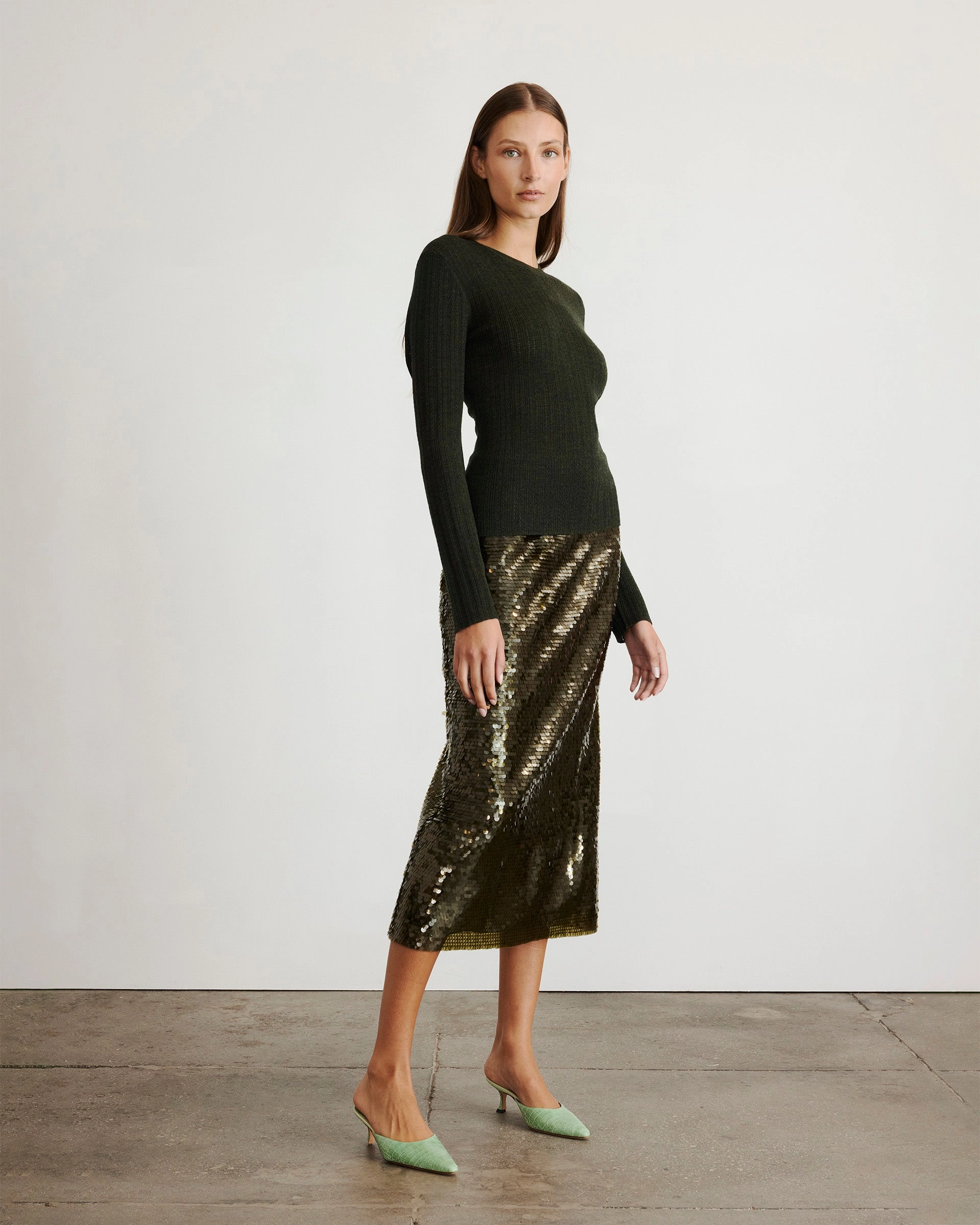 FourWay Stretch Design Crew Neck Kayden Knit