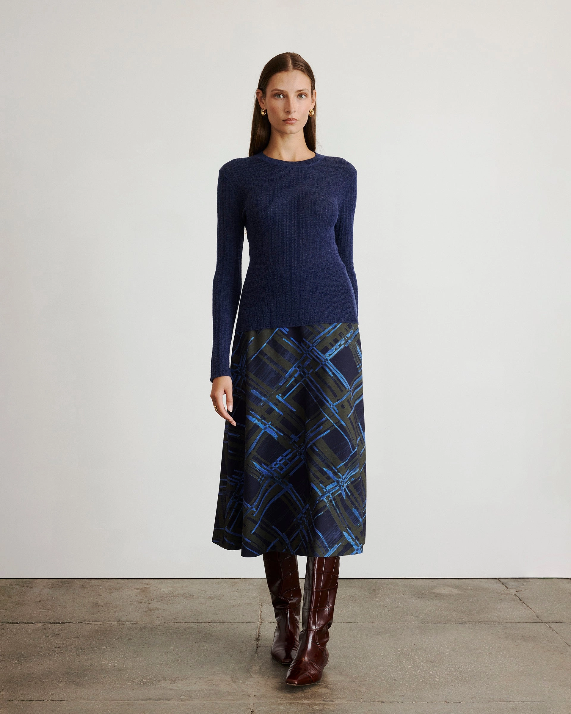 Quick Dressing No-Fuss Look Crew Neck Kayden Knit