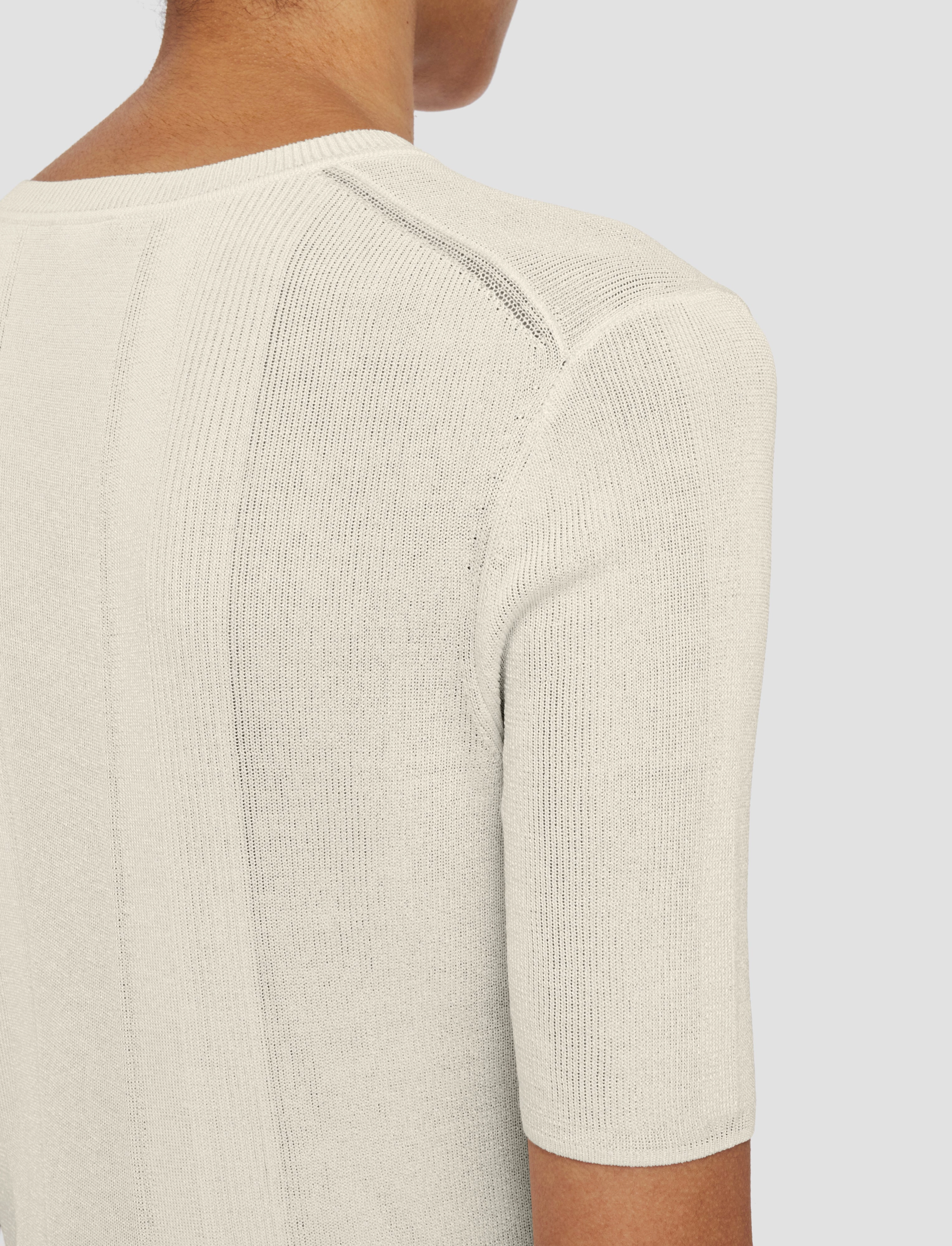 Crisp Rayon Top Waffle Knit Texture Work Day
