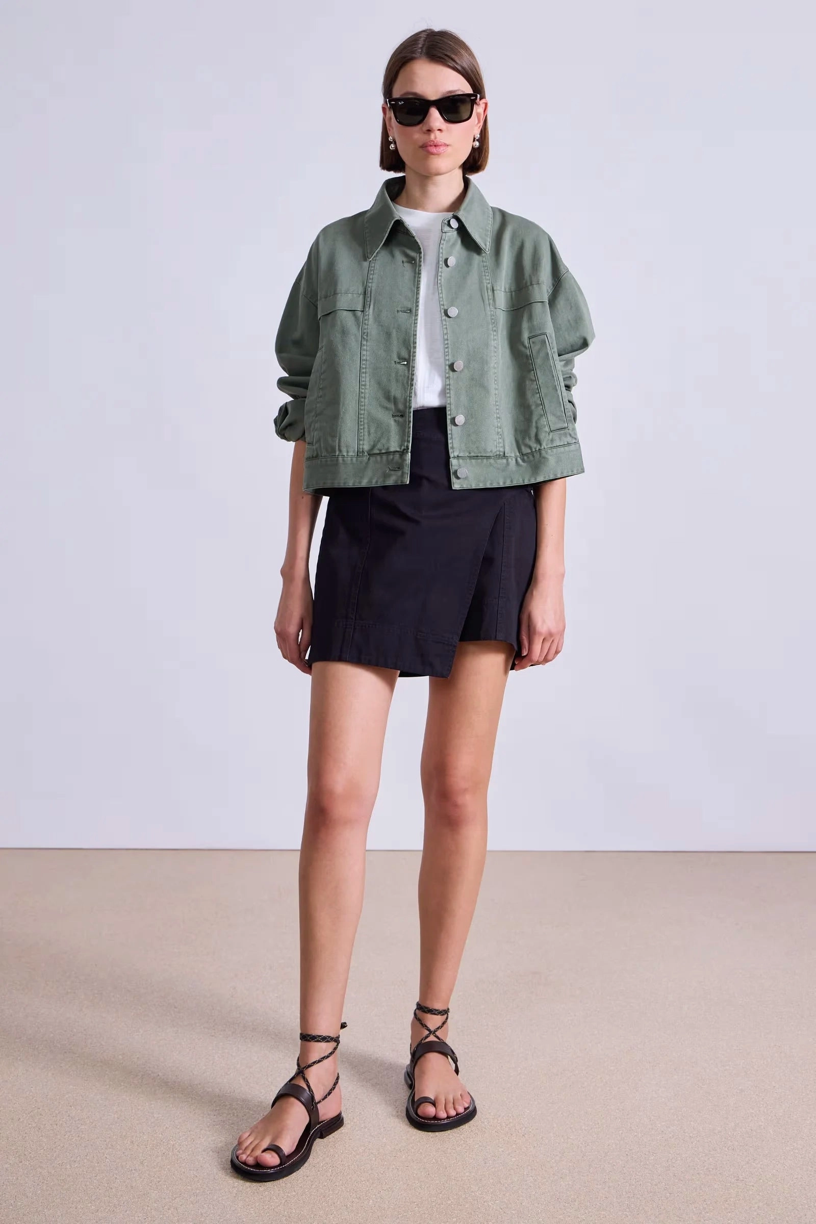 Cropped Trapeze Jacket Stock