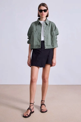 Cropped Trapeze Jacket Stock