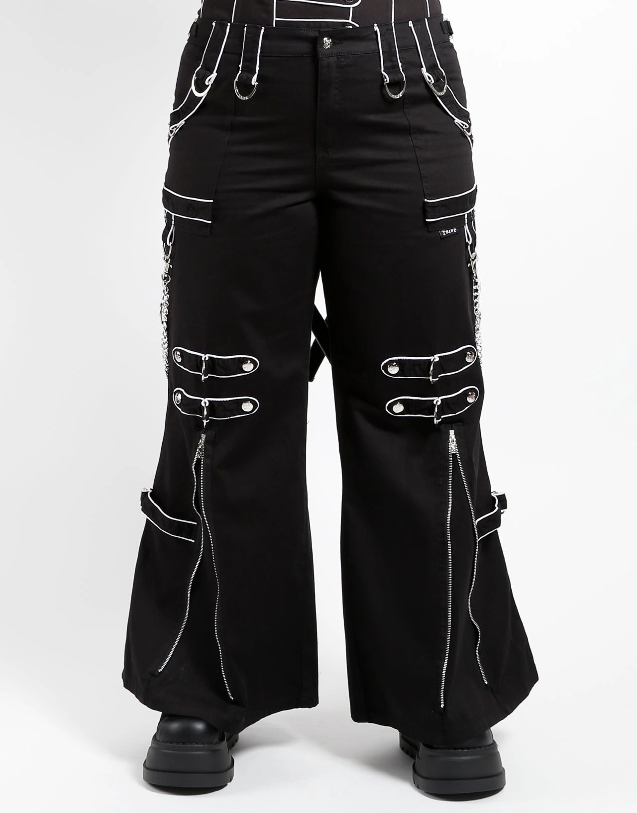 CURVE BAND DARK STREET PANT WHITE Perfect Comfort Fit