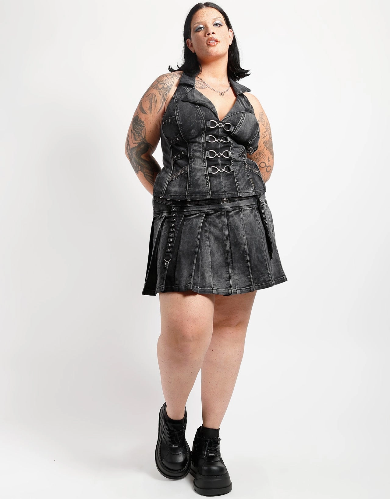 Air Comfort CURVE PEACE PLEATED SKIRT