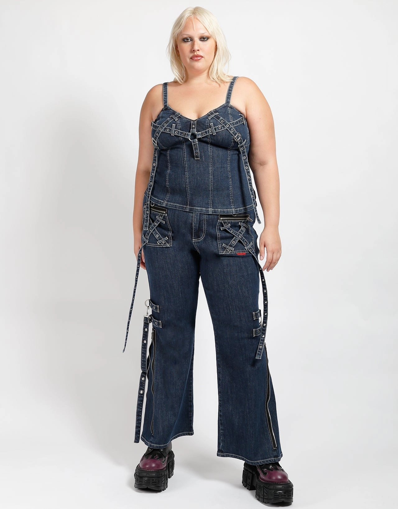 CURVE X-DENIM CORSET Sustainable Cotton Stylish Dress