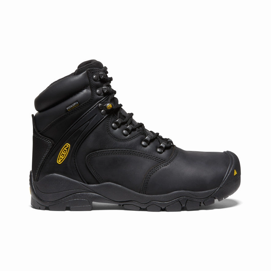 Men's Louisville 6" Waterproof Boot (Steel Toe)  |  Black Denim Touch Tactical Build
