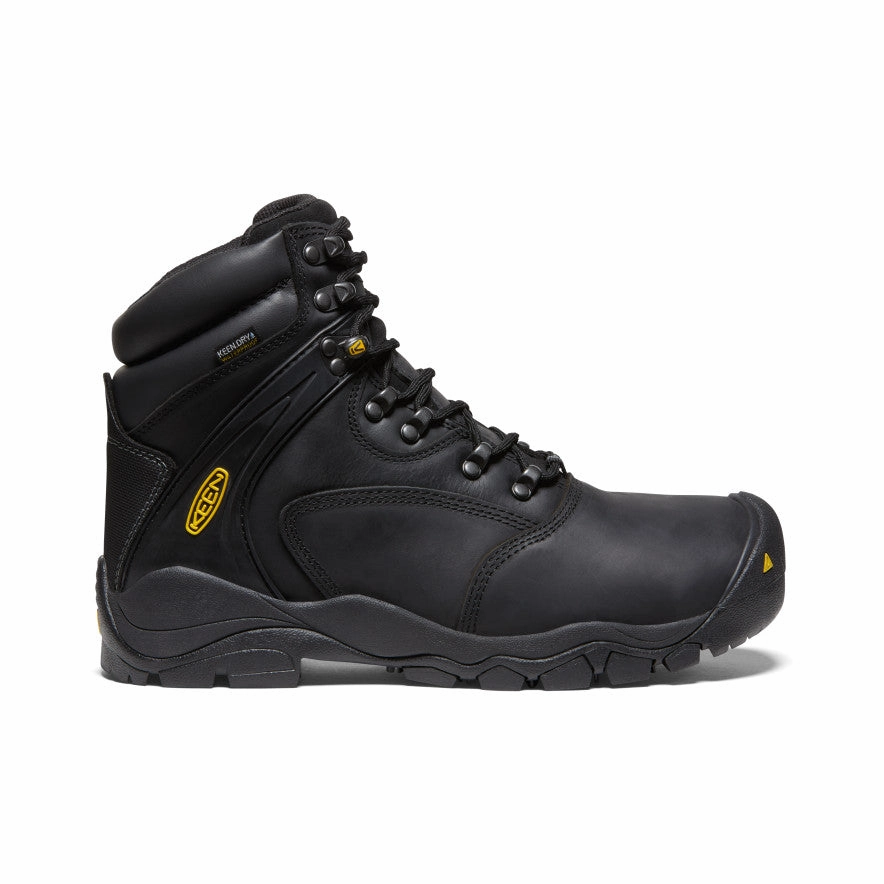 Lightweight Men's Louisville 6" Waterproof Boot (Steel Toe)  |  Black