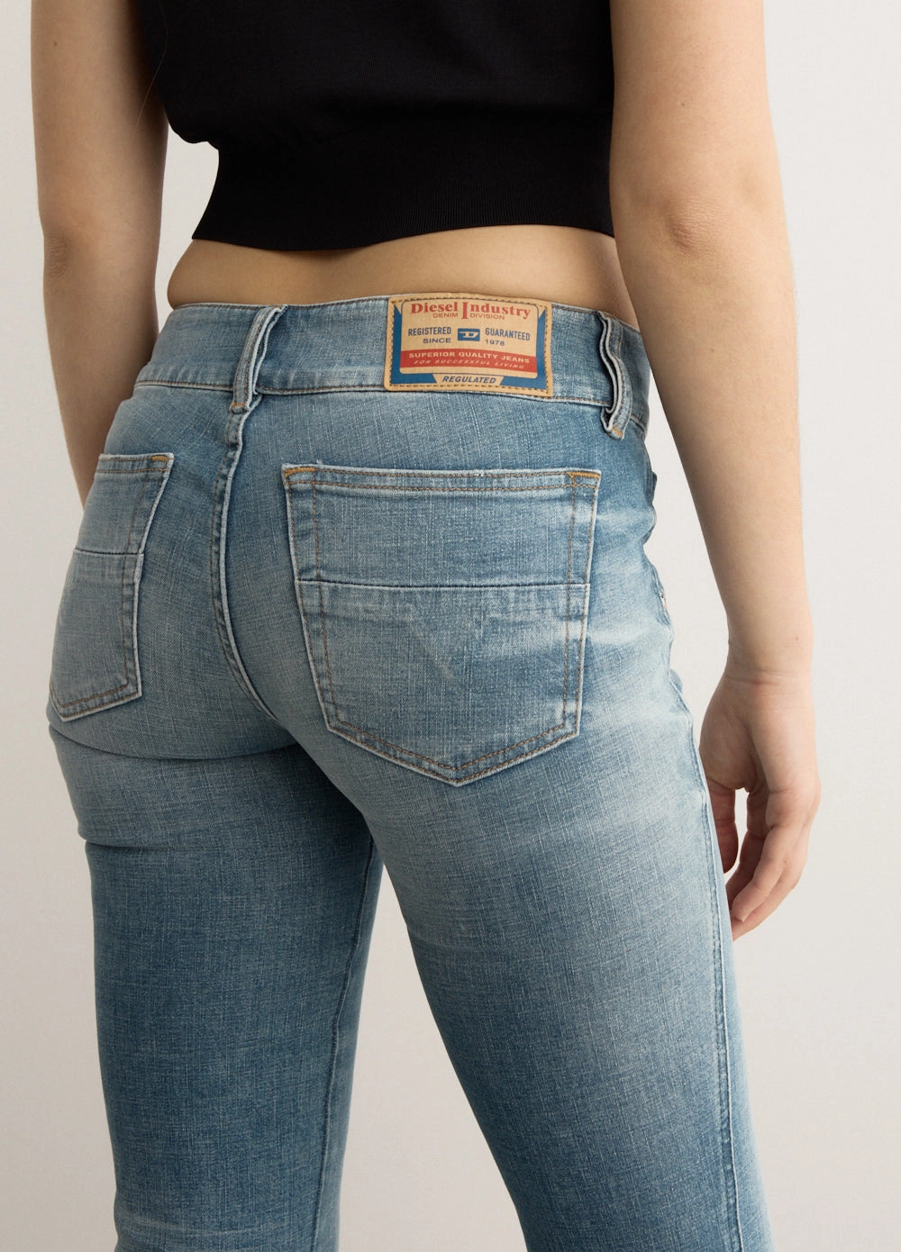 Plain Favorite Office Wear Trendy Home Comfort D-Hush 5 Pockets Bootcut Jeans