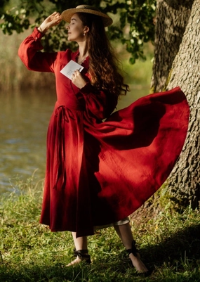 Darcy Dress, Long Sleeve Feminine Details Lounge Outfit