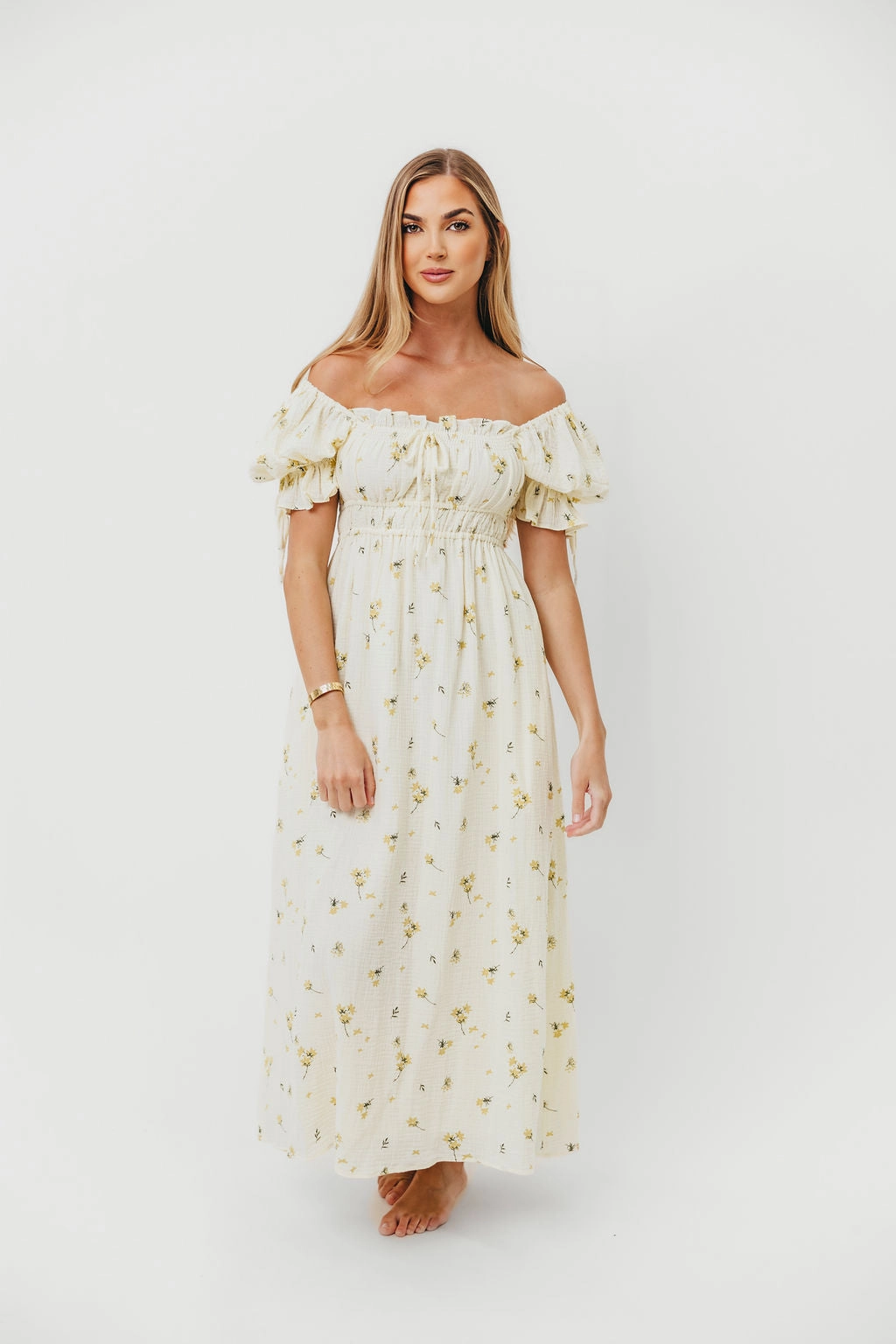 Fit Choice All Daywear Savanna Steppe 100% Cotton Dress in Cream - Bump Friendly & Inclusive Sizing (S-3XL)