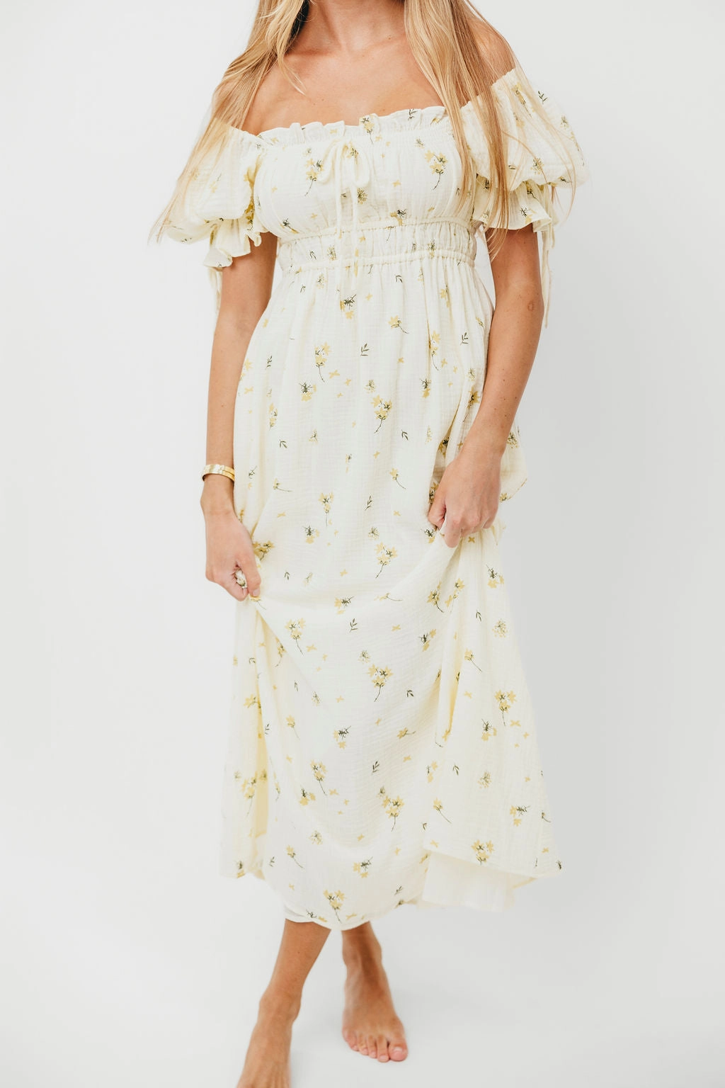 Japan Line Savanna Steppe 100% Cotton Dress in Cream - Bump Friendly & Inclusive Sizing (S-3XL)