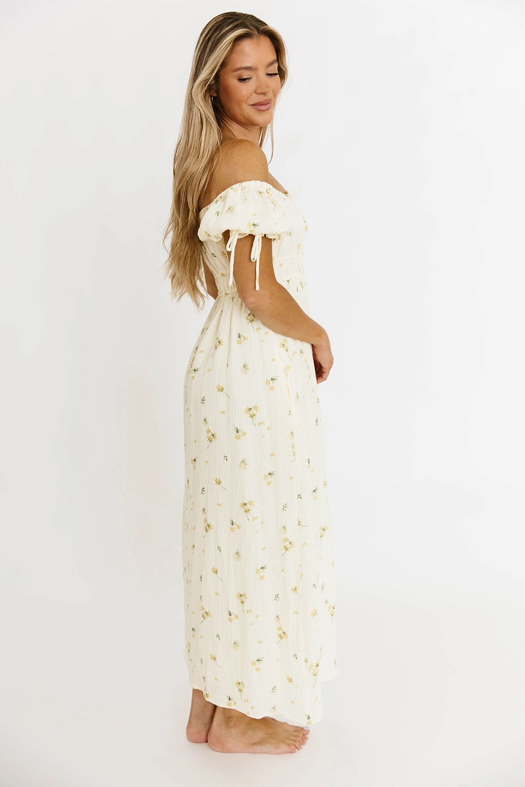 Savanna Steppe 100% Cotton Dress in Cream - Bump Friendly & Inclusive Sizing (S-3XL) Smooth-Lining