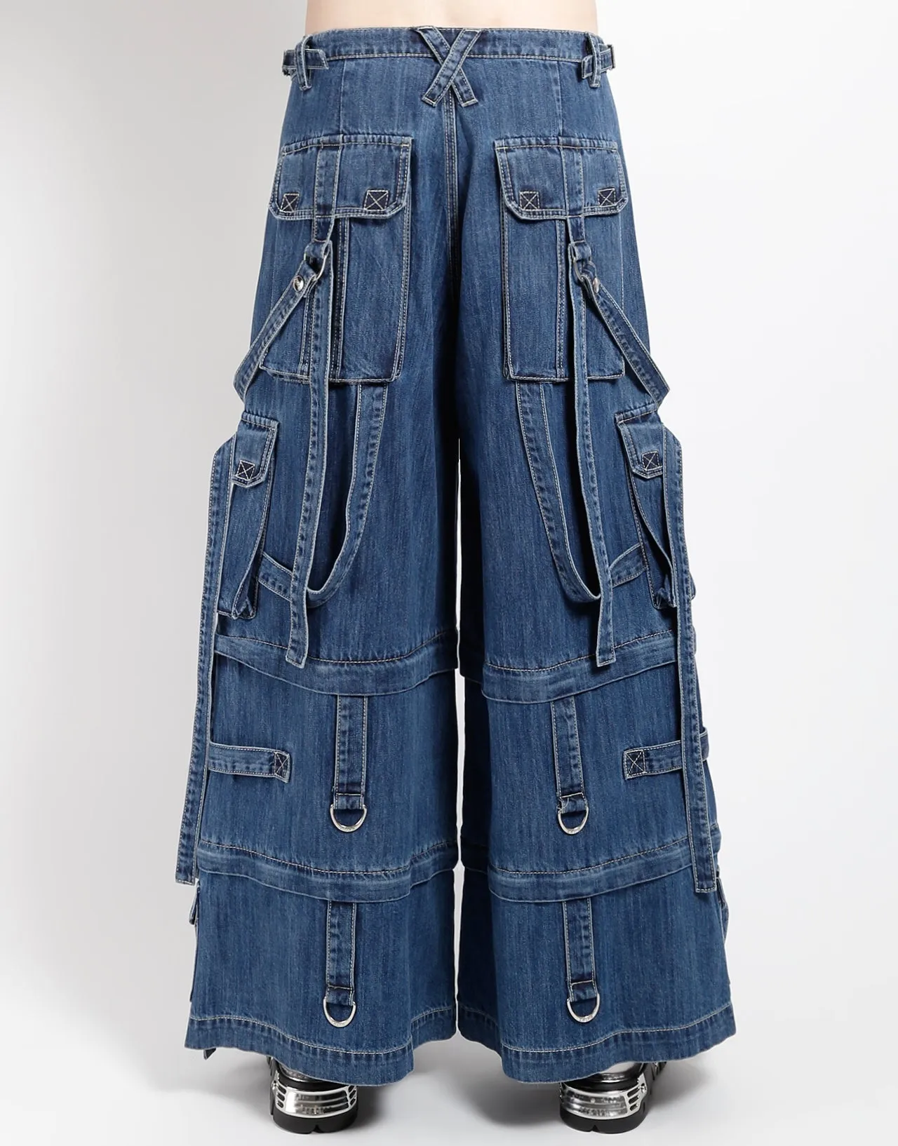 DENIM RING STRAP PANT BLUE DENIM Soft Performance