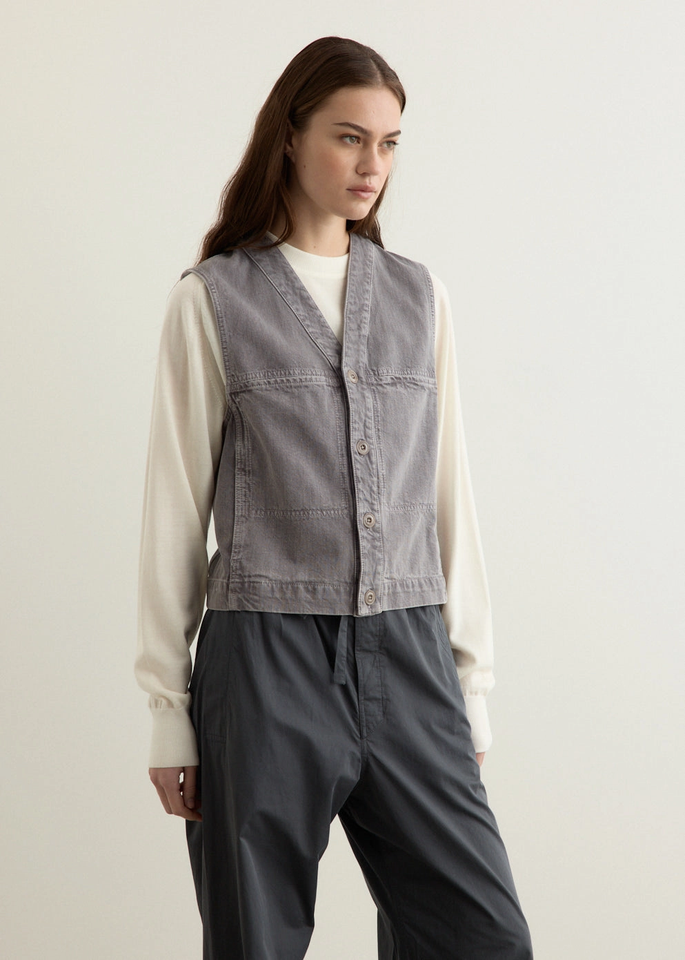 Denim Gilet Athlete Fit Holiday Vibes