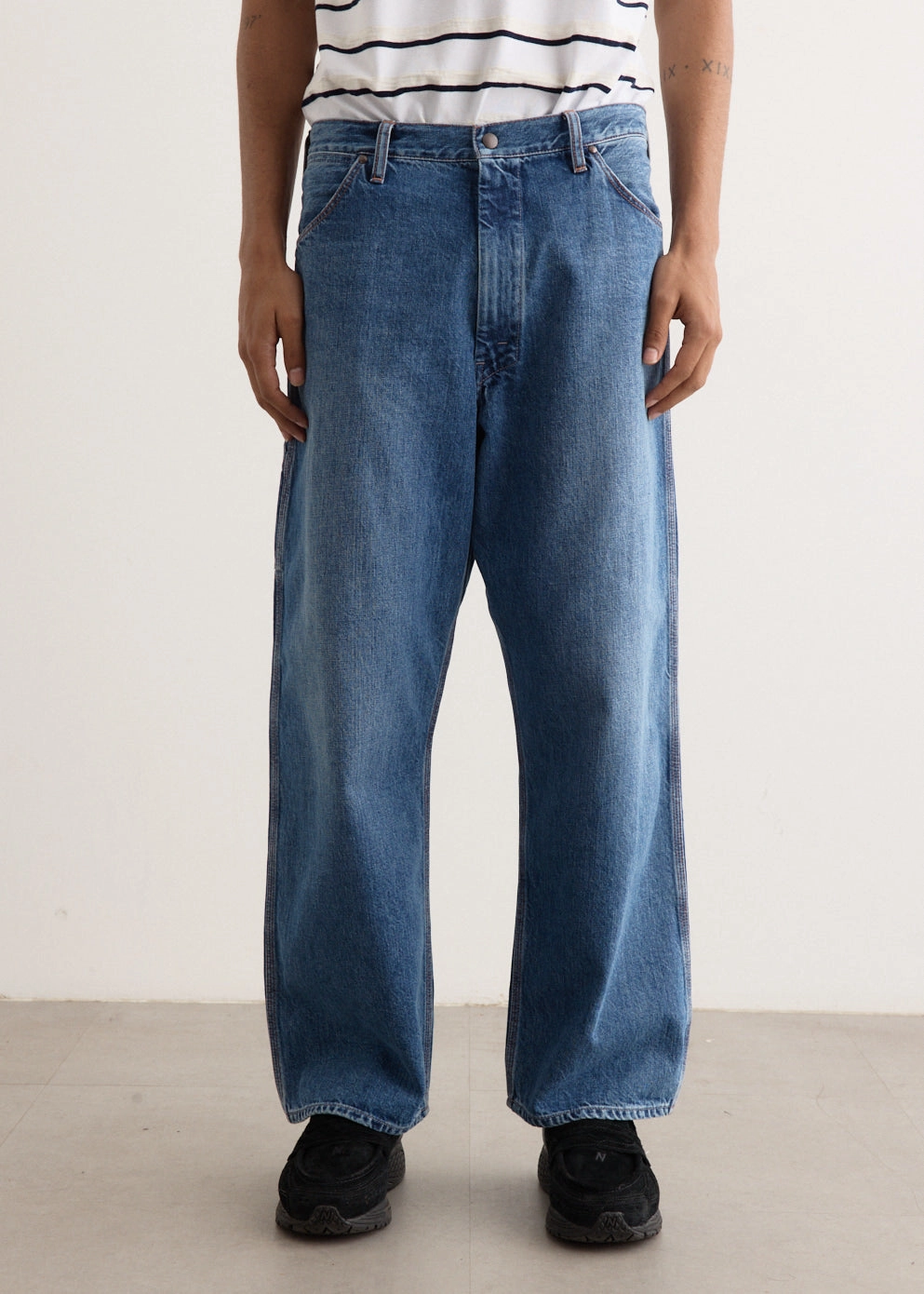Denim Painter Pants Urban Casual Tapered Leg Profile