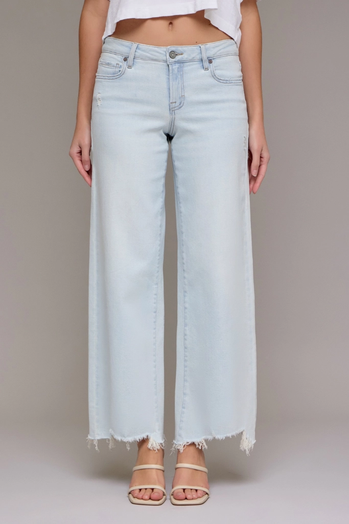 Nori Mid Rise Straight Wide Leg Jean Morning Stroll Sustainable Classic