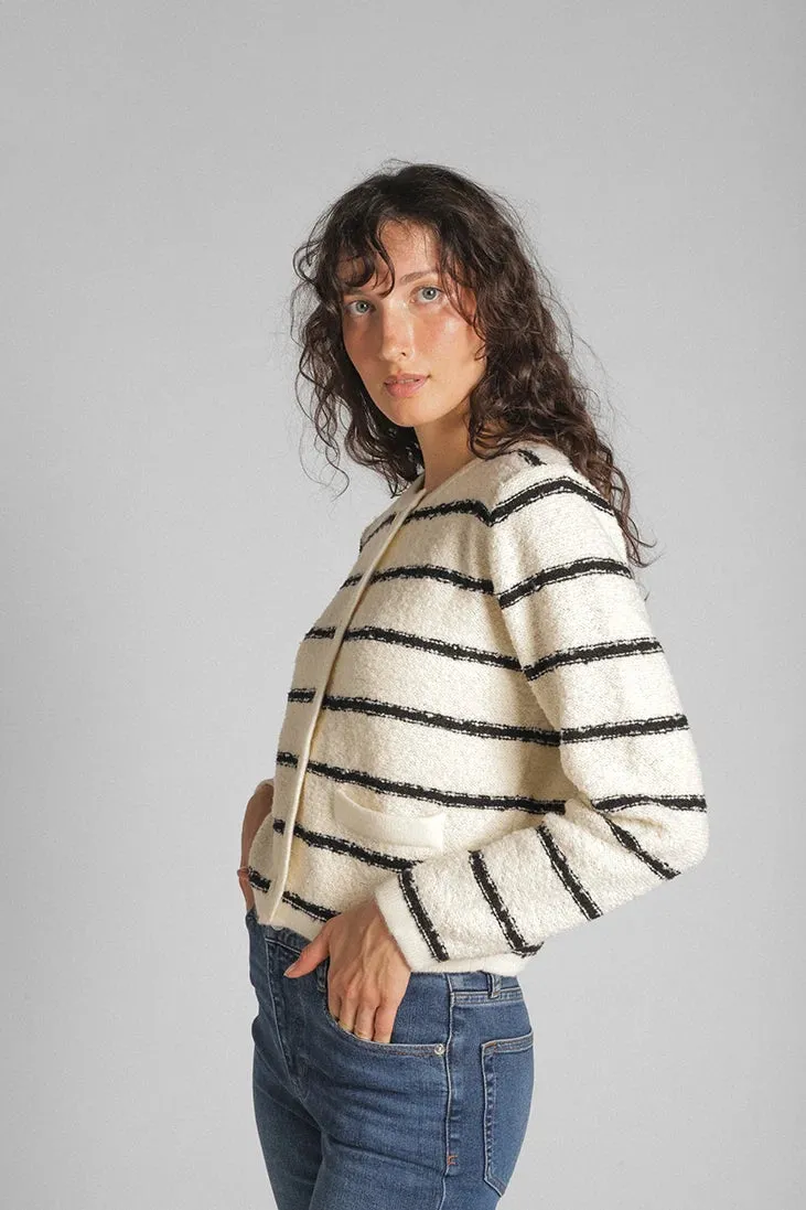 Diana Eco Cardigan Timeless Knitwear Subtle Texture Detail