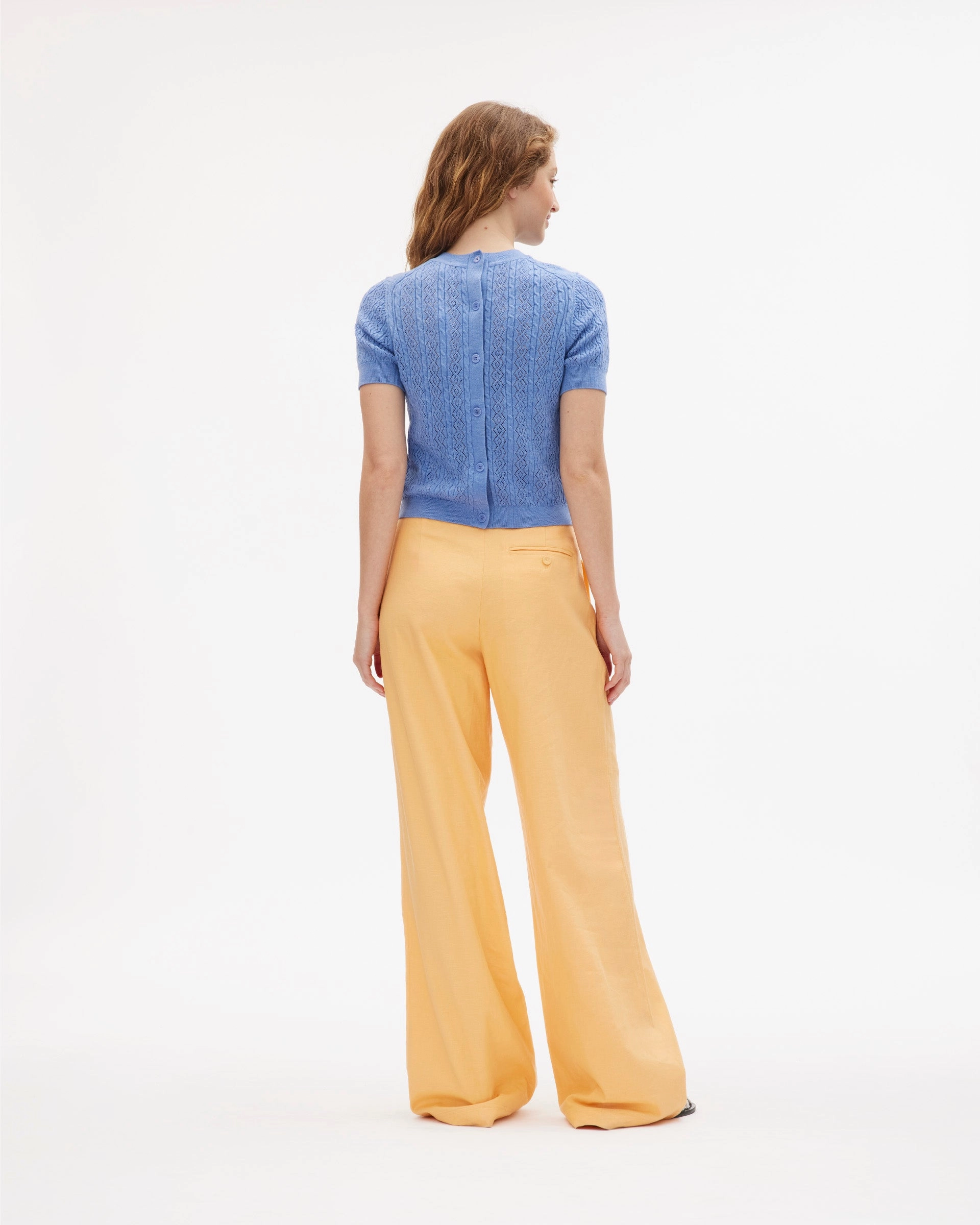 Diane Knit Top Tencel Blend Material