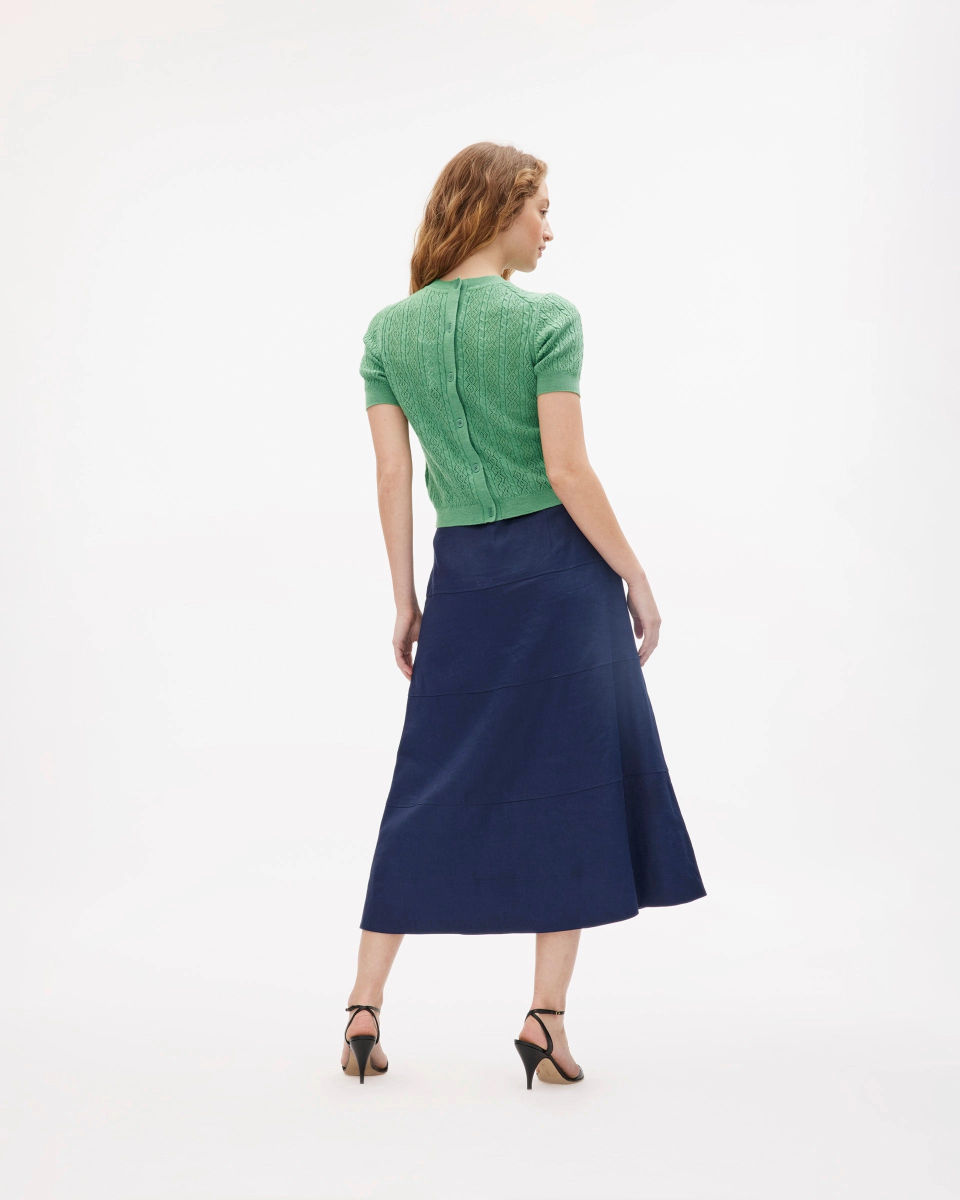 Diane Knit Top Jacquard Pattern