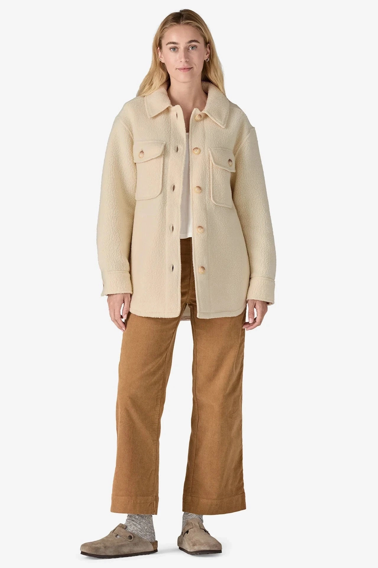 Elegant Women's Retro Pile Fleece Shacket