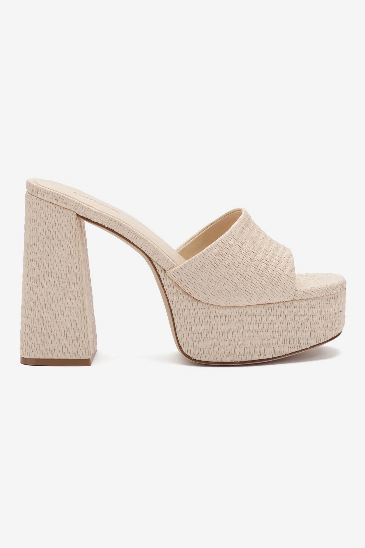 Dolly Mule In Natural Raffia Ocean Breeze Casual Footwear for Every Day