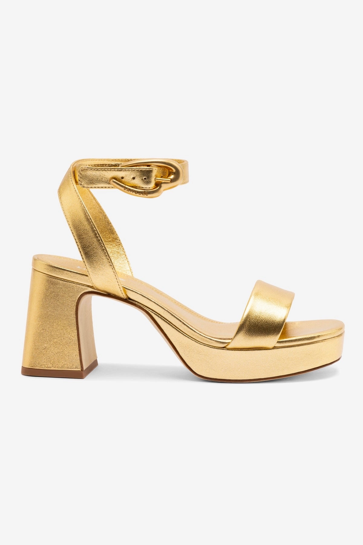 Cruise Wear Dolly Verona Low Sandal In Gold Metallic Leather