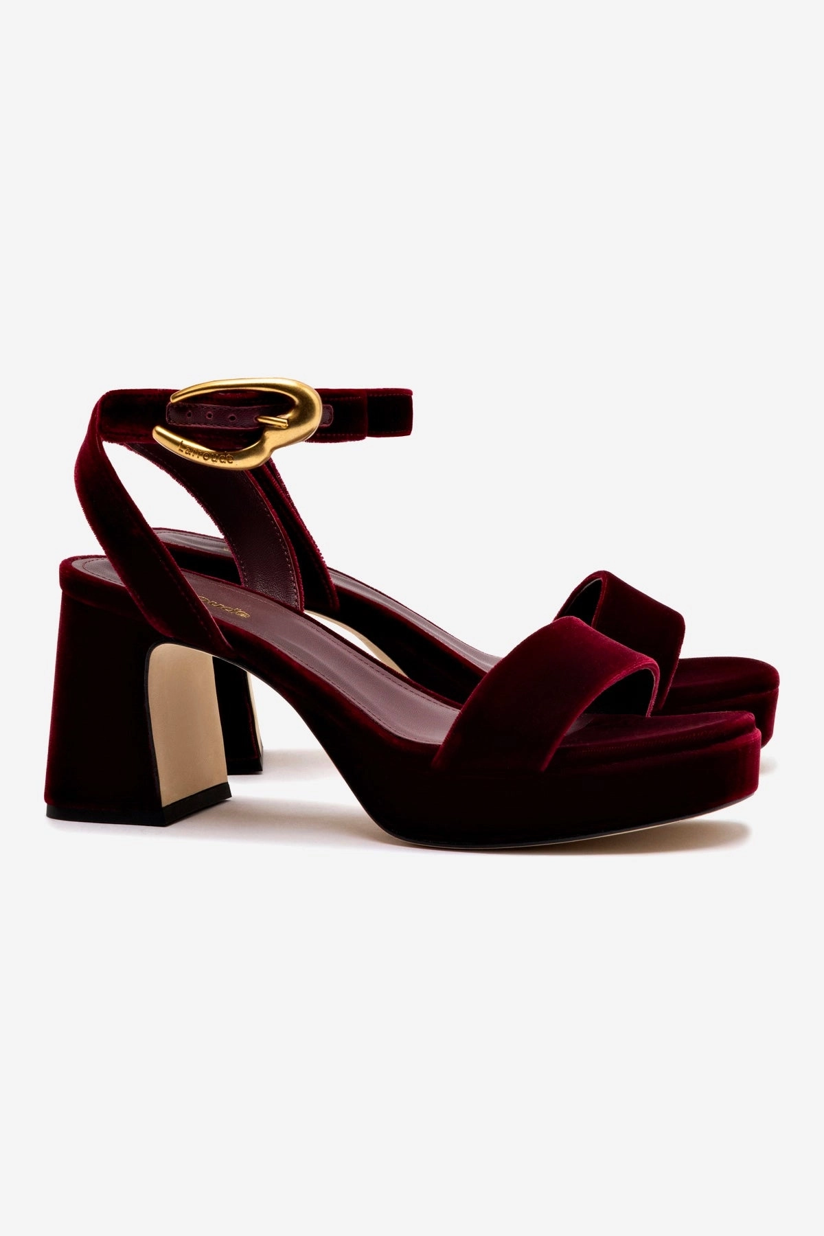 Dolly Verona Low Sandal In Wine Velvet Chic Casual Footwear
