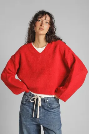 Etta V-neck Sweater Snuggly Comfort