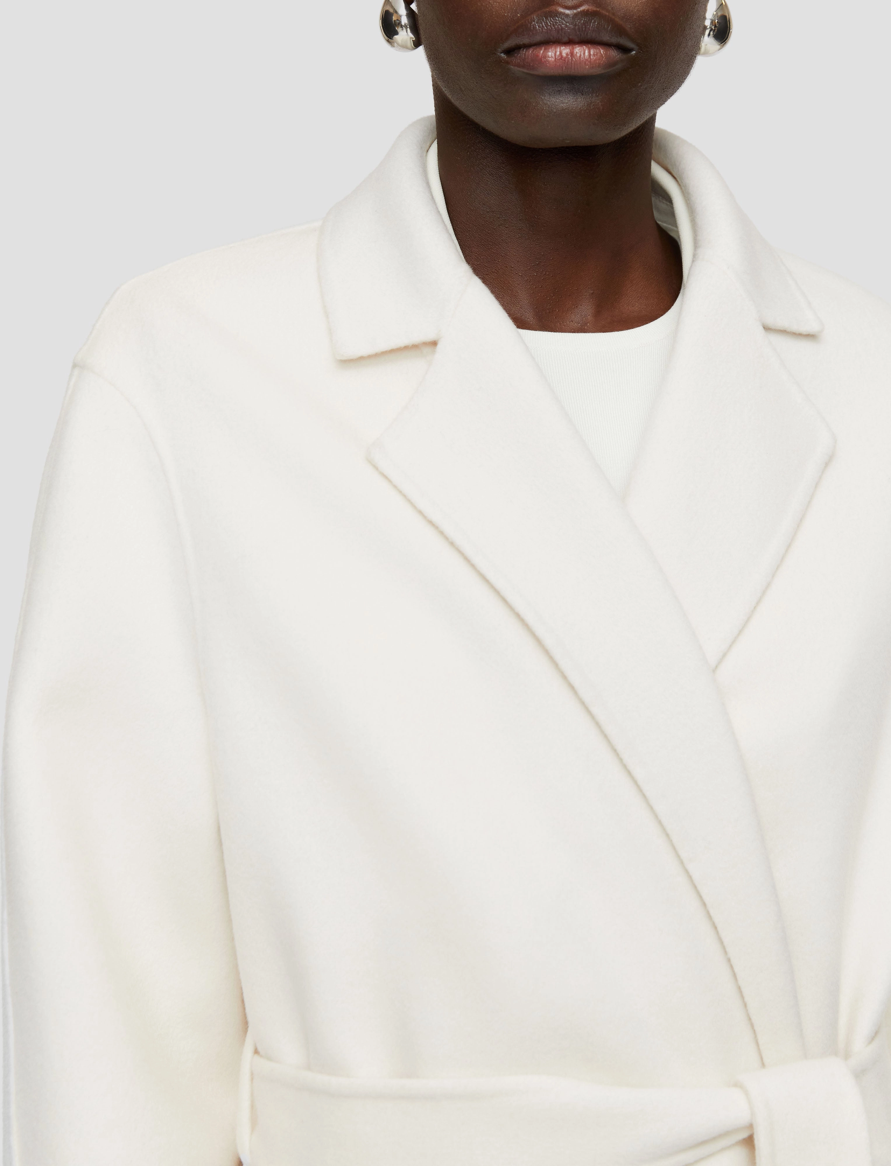 Double Face Cashmere Cenda Long Coat Weekend Outing Wear Airy Cloth