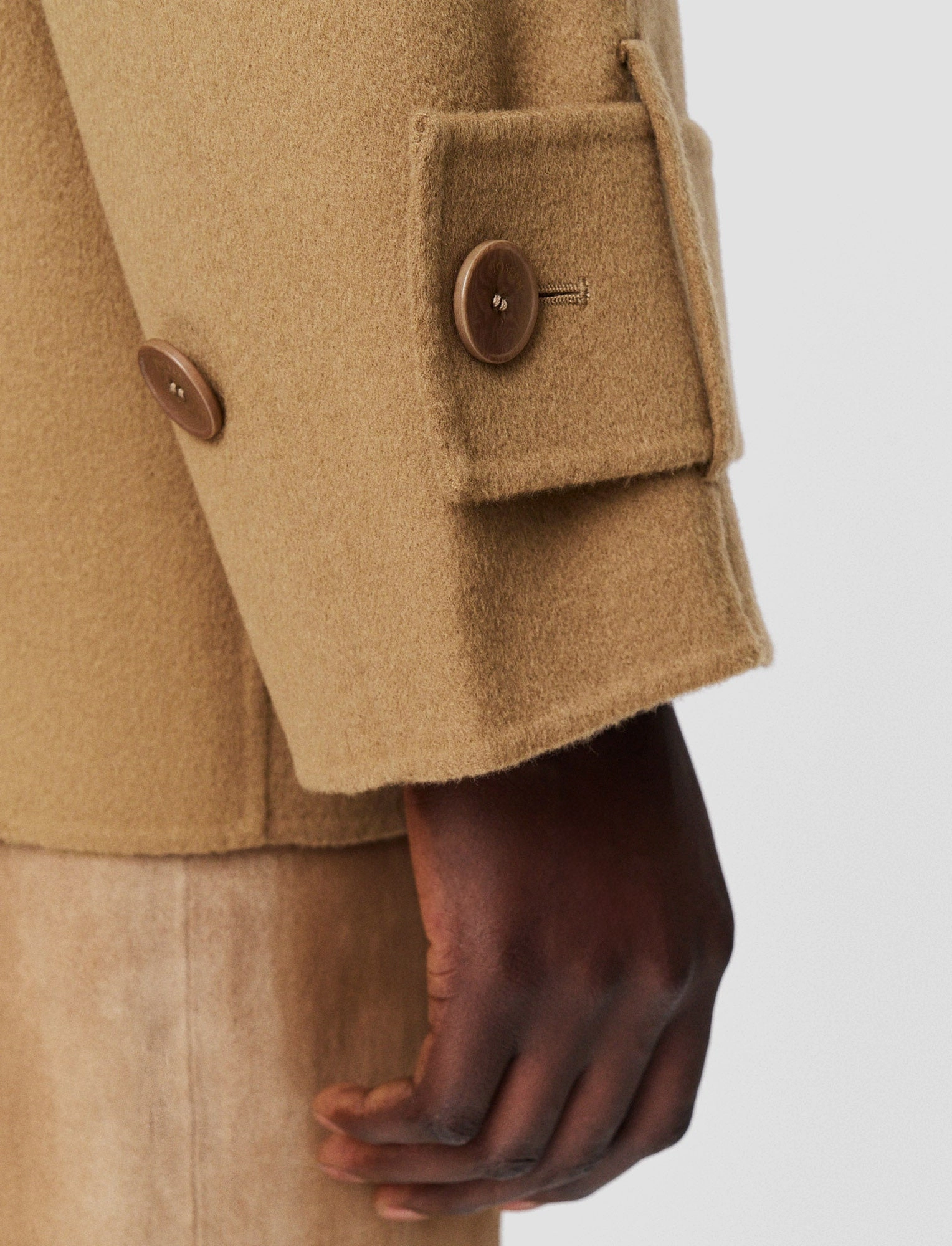 anti slip grip Compression Packability Double Face Cashmere Marne Coat